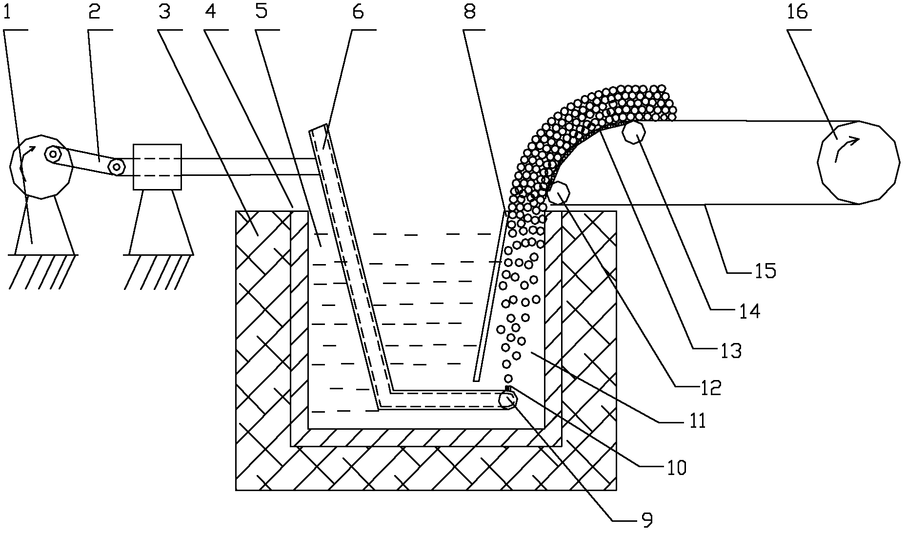 Process and apparatus for continuous production of closed-cell aluminum foam with blowing foaming
