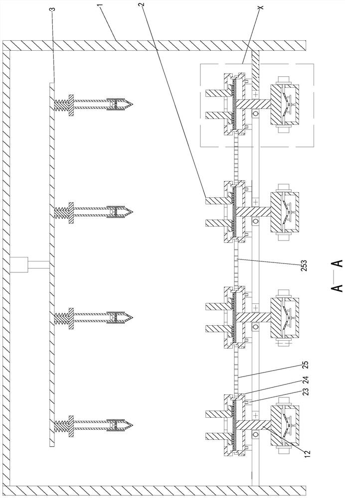 A fixed fixture capable of mass processing the surface of galvanized steel pipes