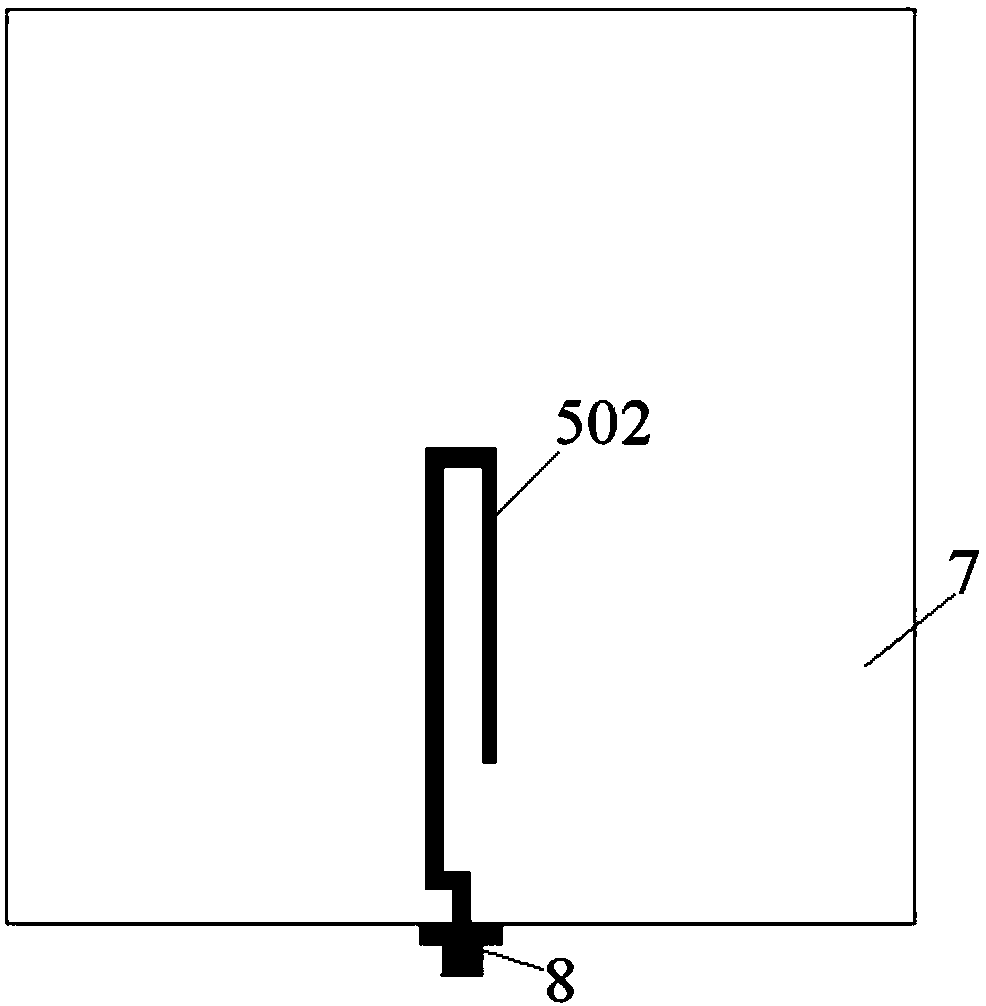 Small-sized broadband end-on-fire antenna