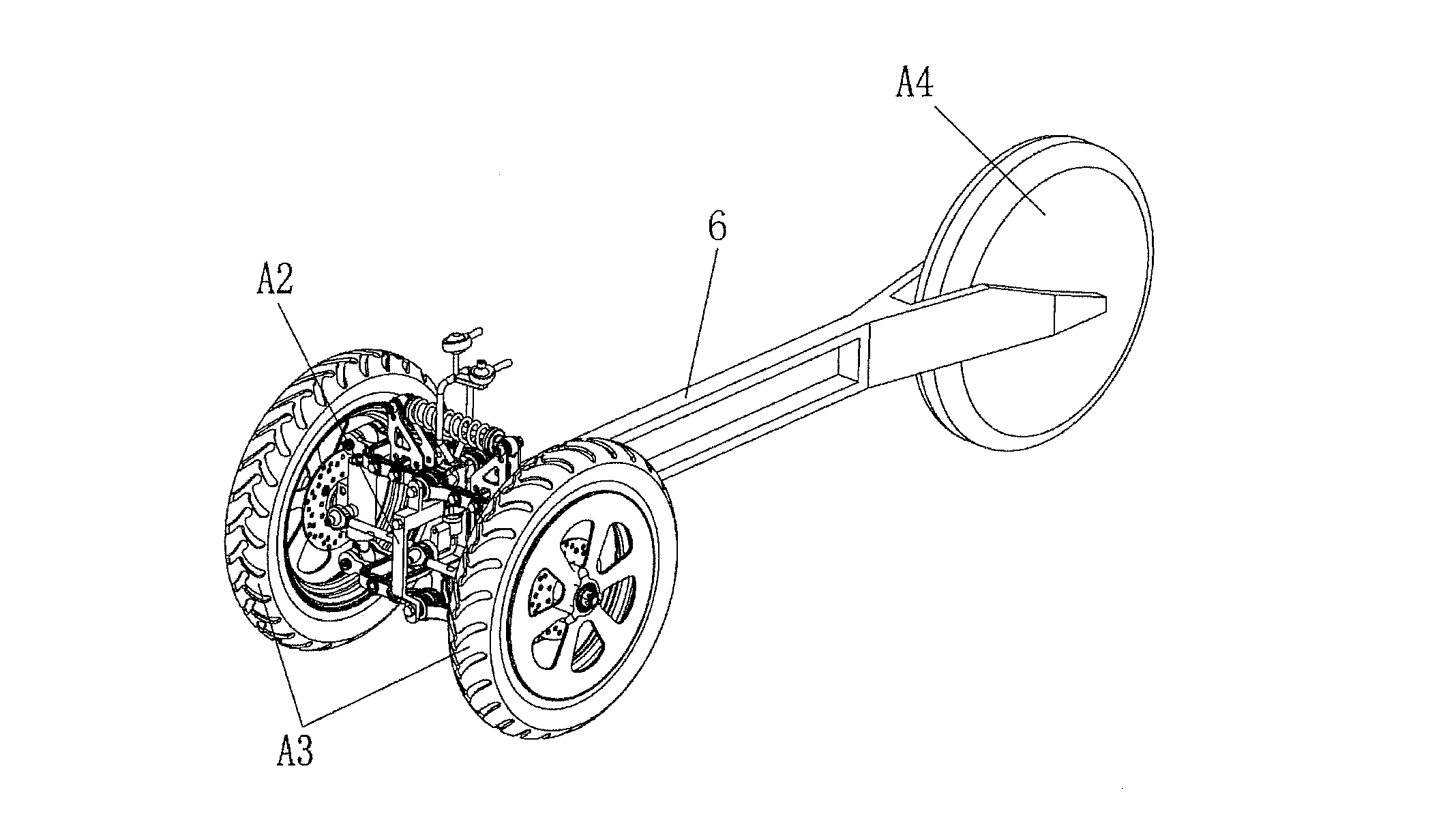 Inverted tricycle