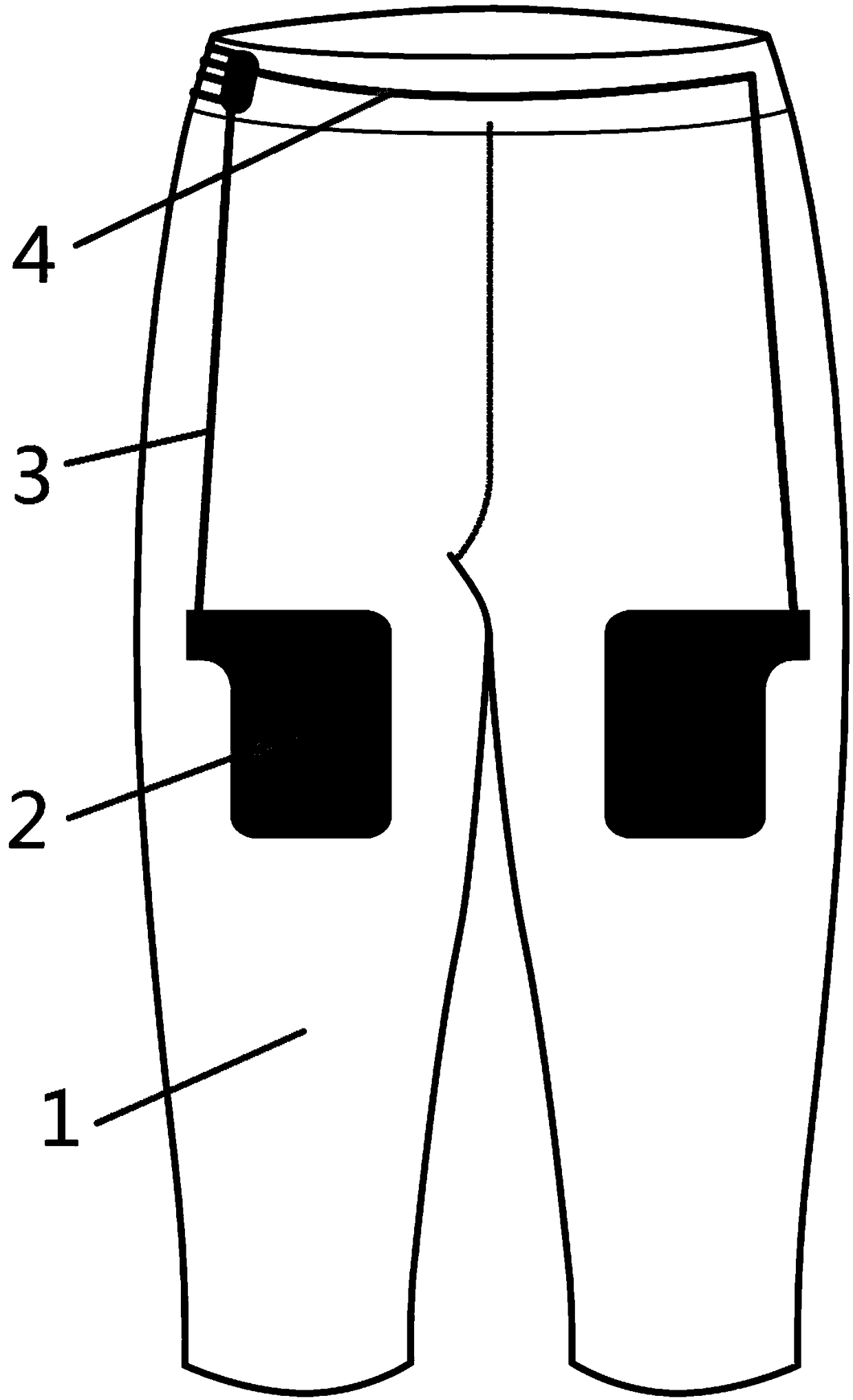 EMS bioelectric fat-burning slimming smart pant and producing method thereof