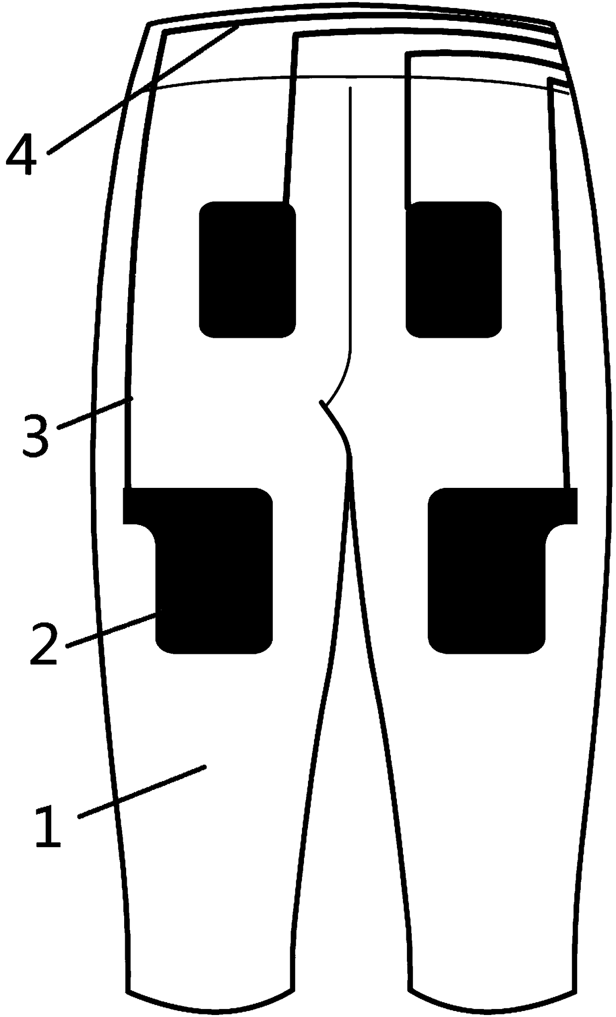 EMS bioelectric fat-burning slimming smart pant and producing method thereof