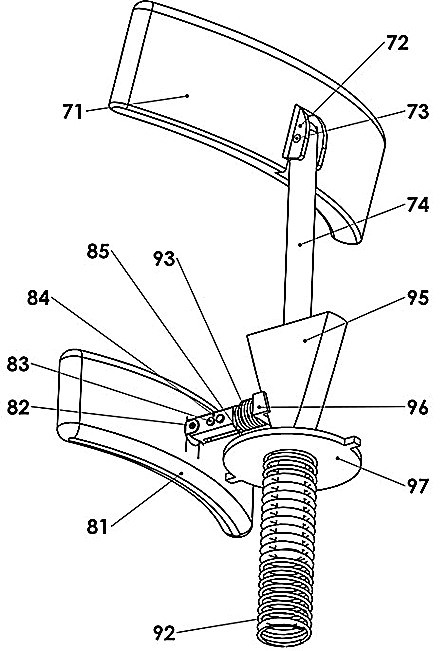 A kind of cervical spine active correction exercise therapy device