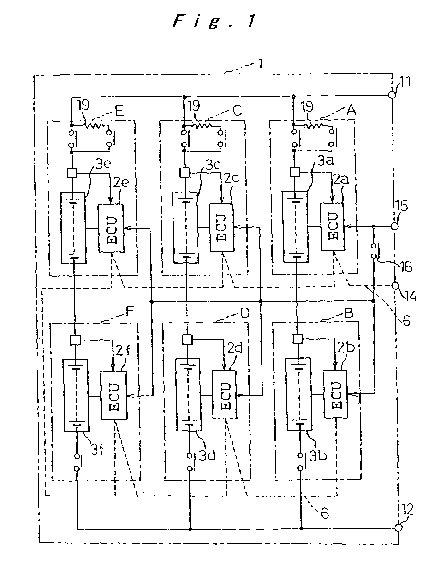 Battery power source device of electric power vehicle