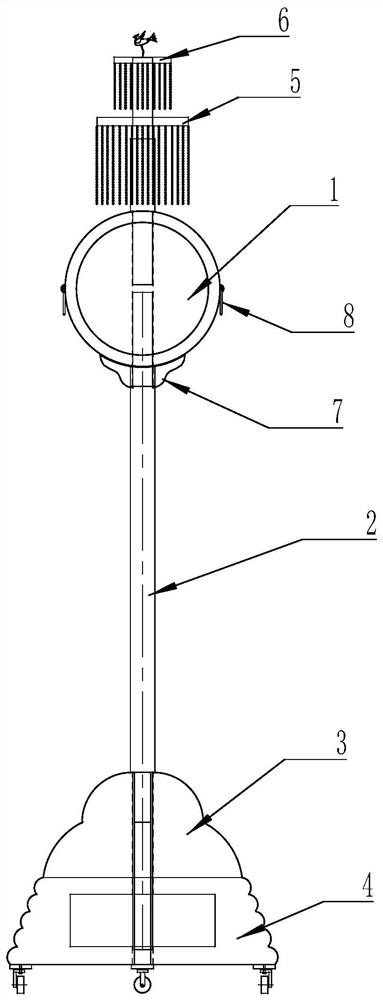 Installation method of detachable building drum