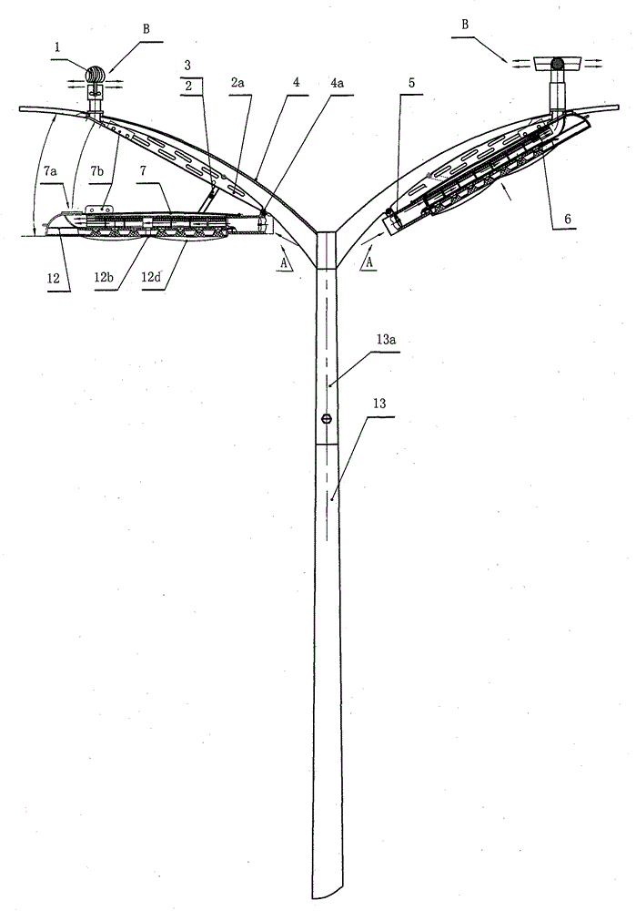 led cooling device and street lamp
