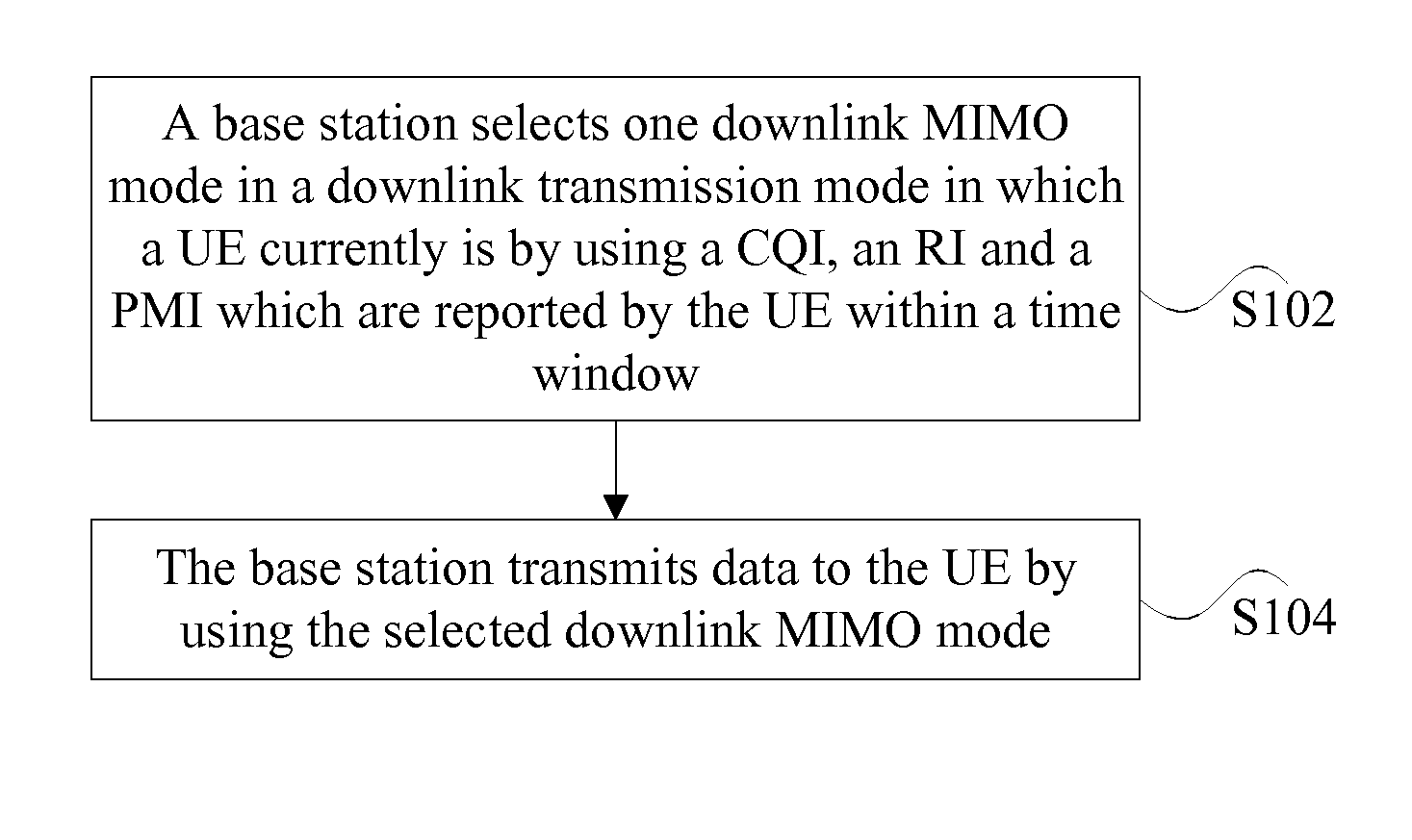 Downlink transmission method for multiple input multiple output (MIMO) system, and base station
