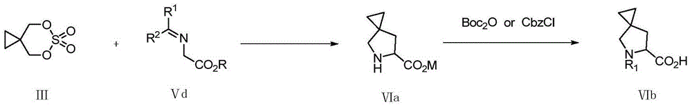 Synthetic method for 5-azaspiro[2.4]heptane-6-formic acid derivative