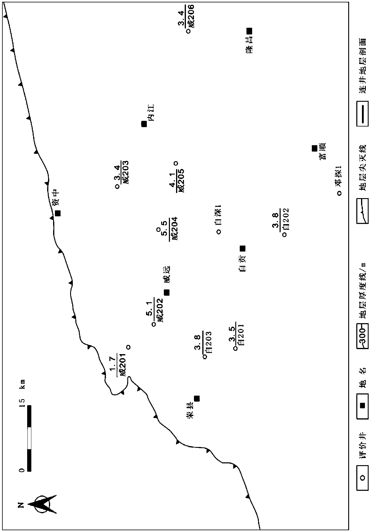 Method and device for compiling black shale quantitative paleo-geographic map