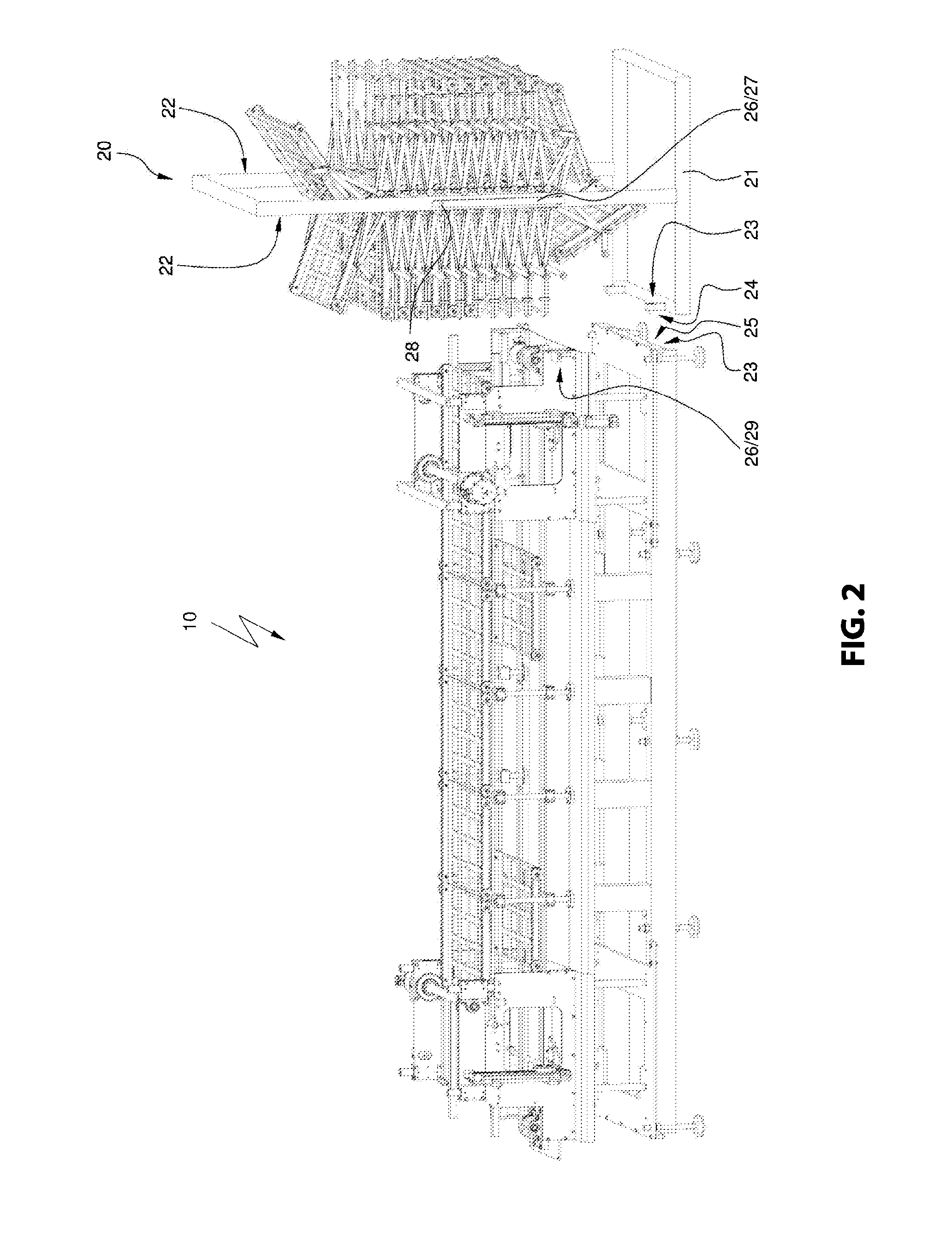 Device for filling containers with food products