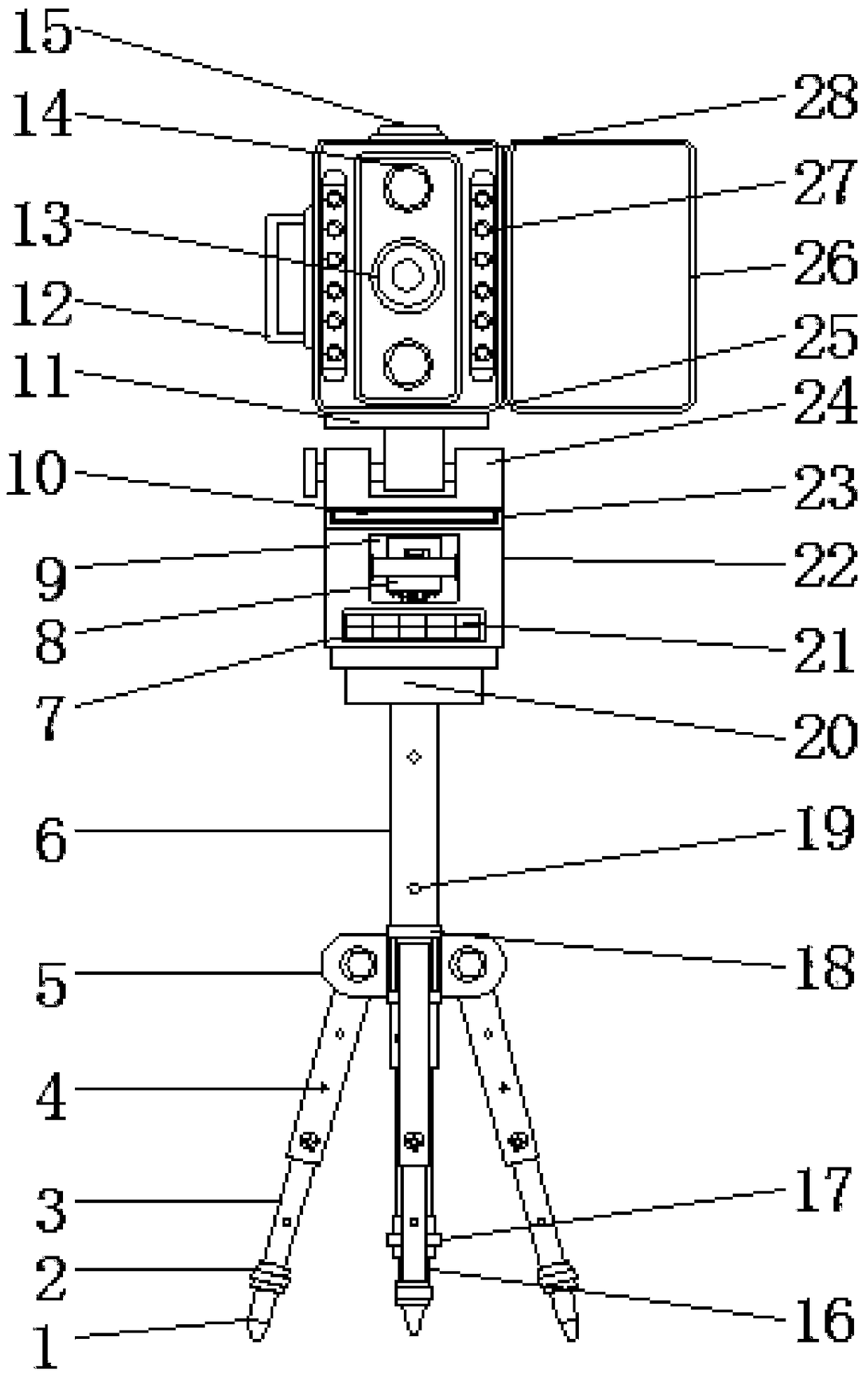Three-dimensional laser scanner for surveying and mapping of mining subsidence area in coal mining area
