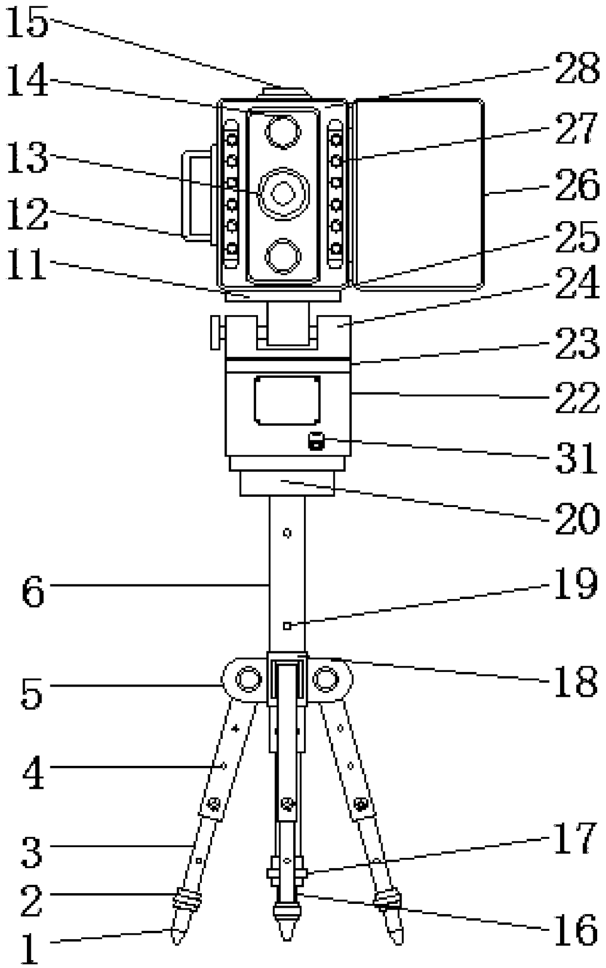 Three-dimensional laser scanner for surveying and mapping of mining subsidence area in coal mining area