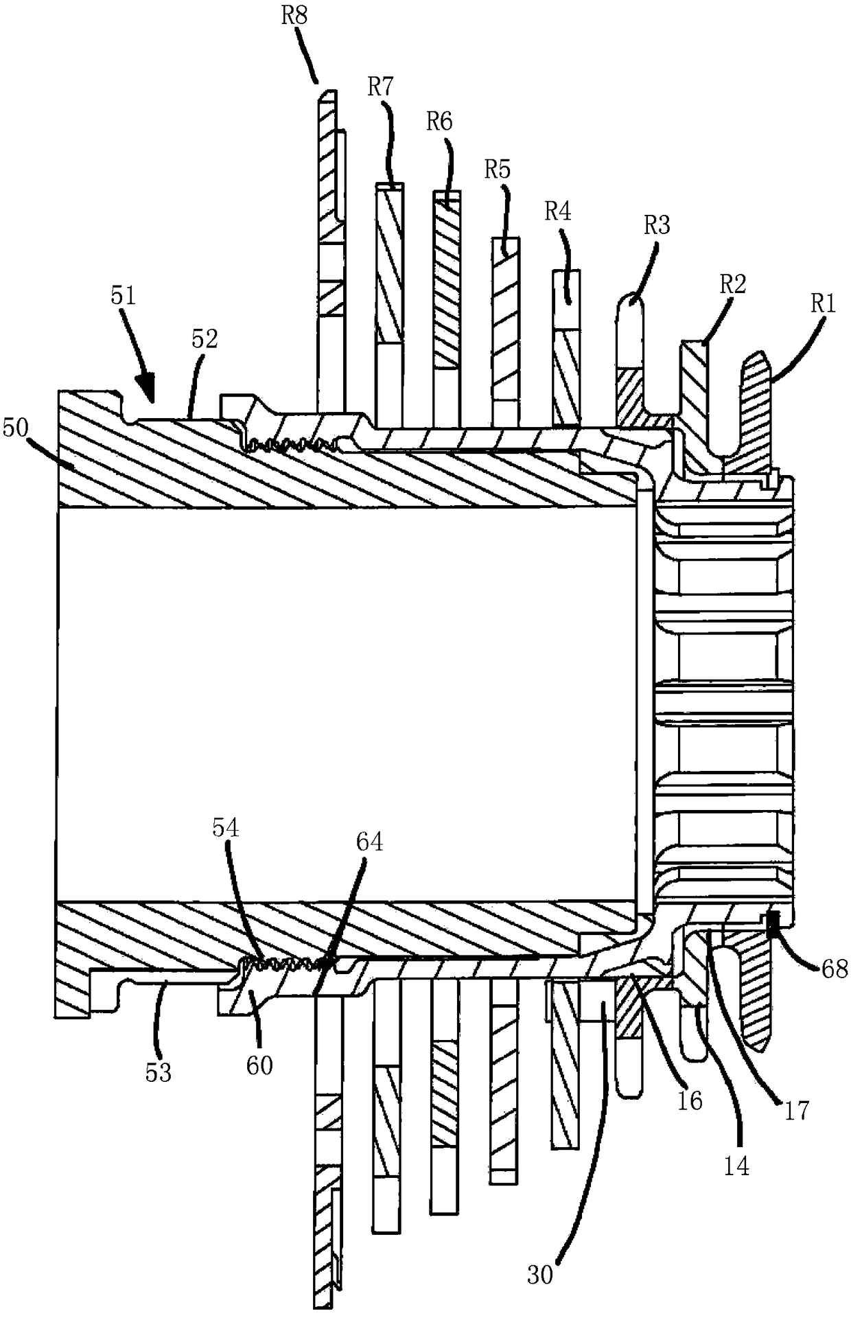 Multi sprocket arrangement with weld connection