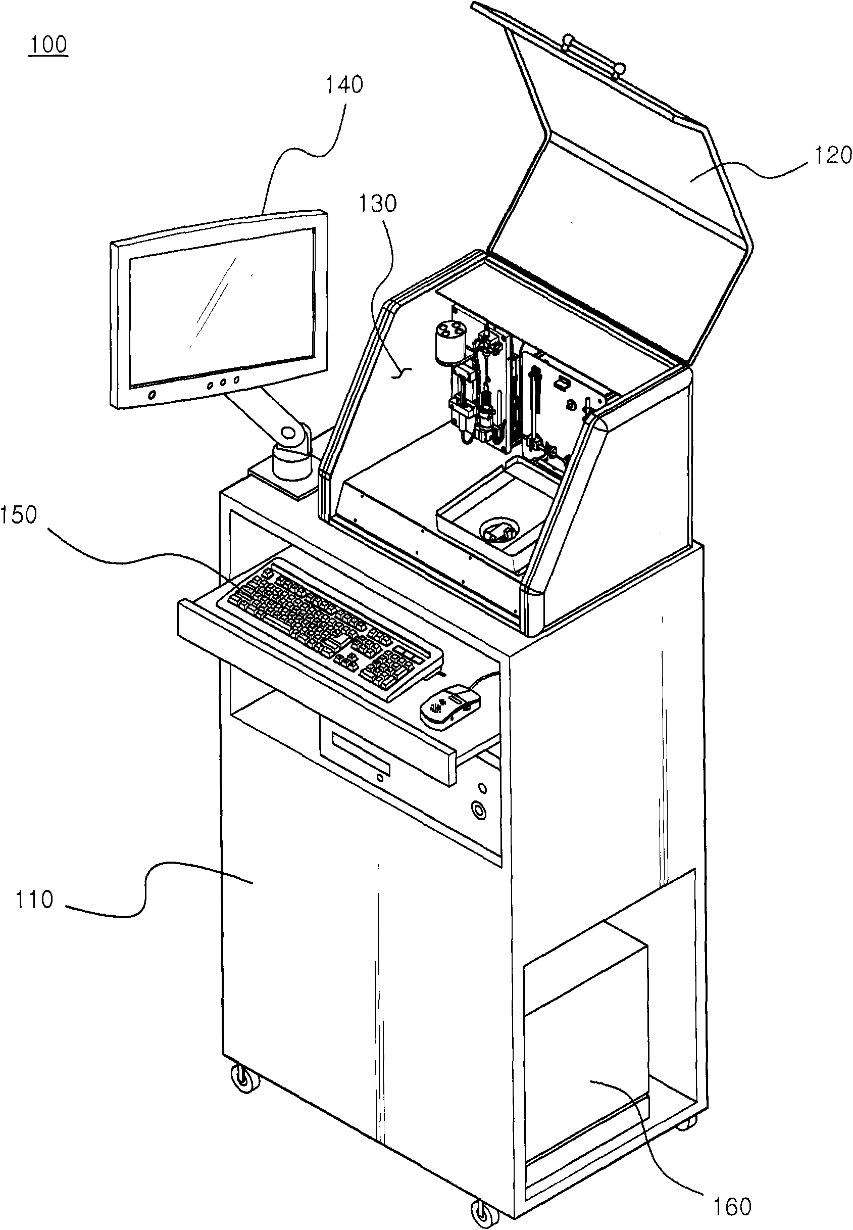 Device for automatically measuring viscosity of liquid