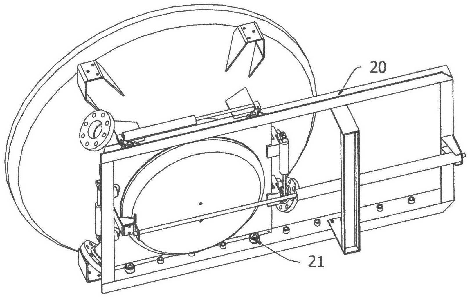 Lower cover structure of frameless sterilizing tank