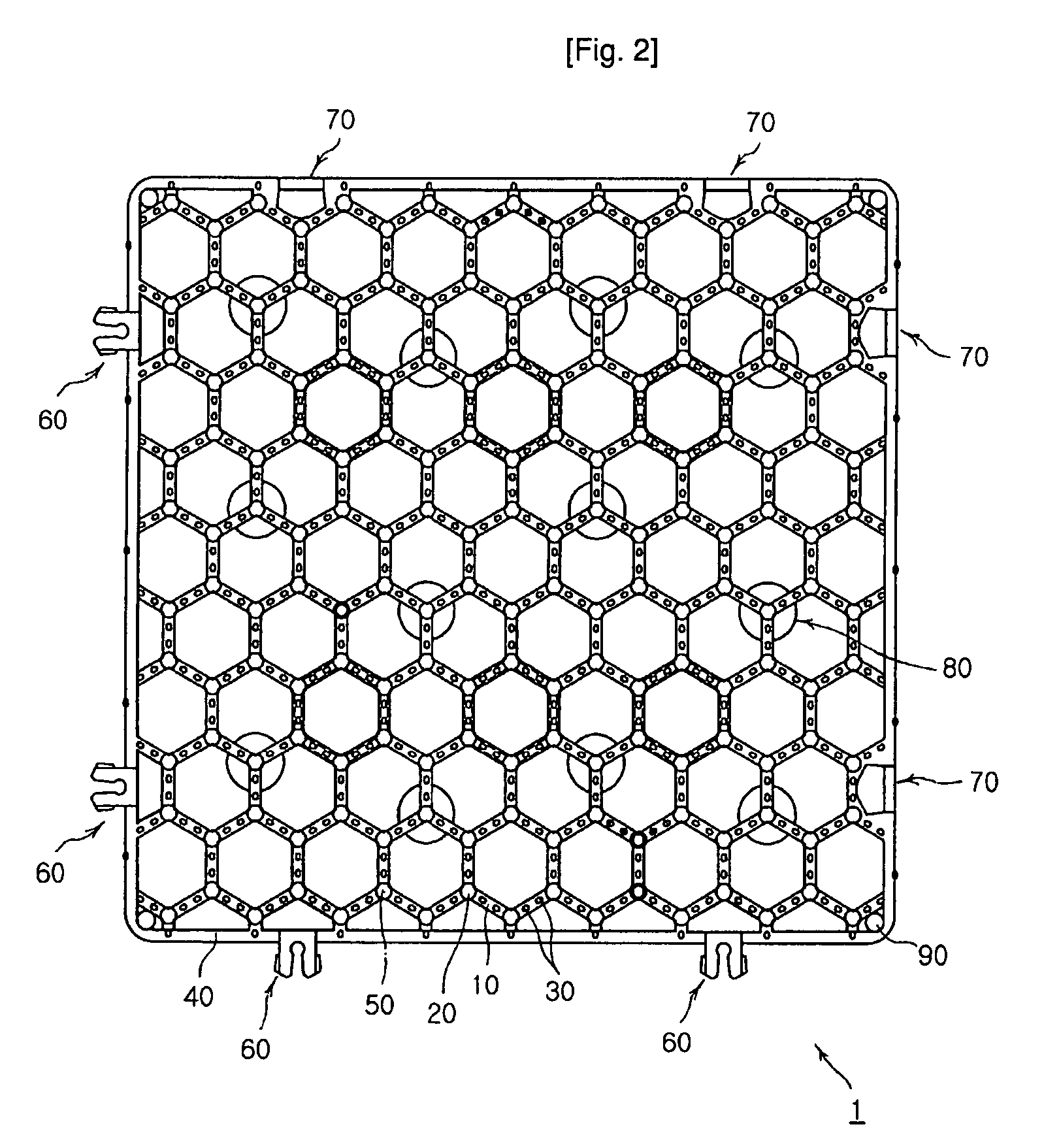 Grass protection mat and mat assembly having the same