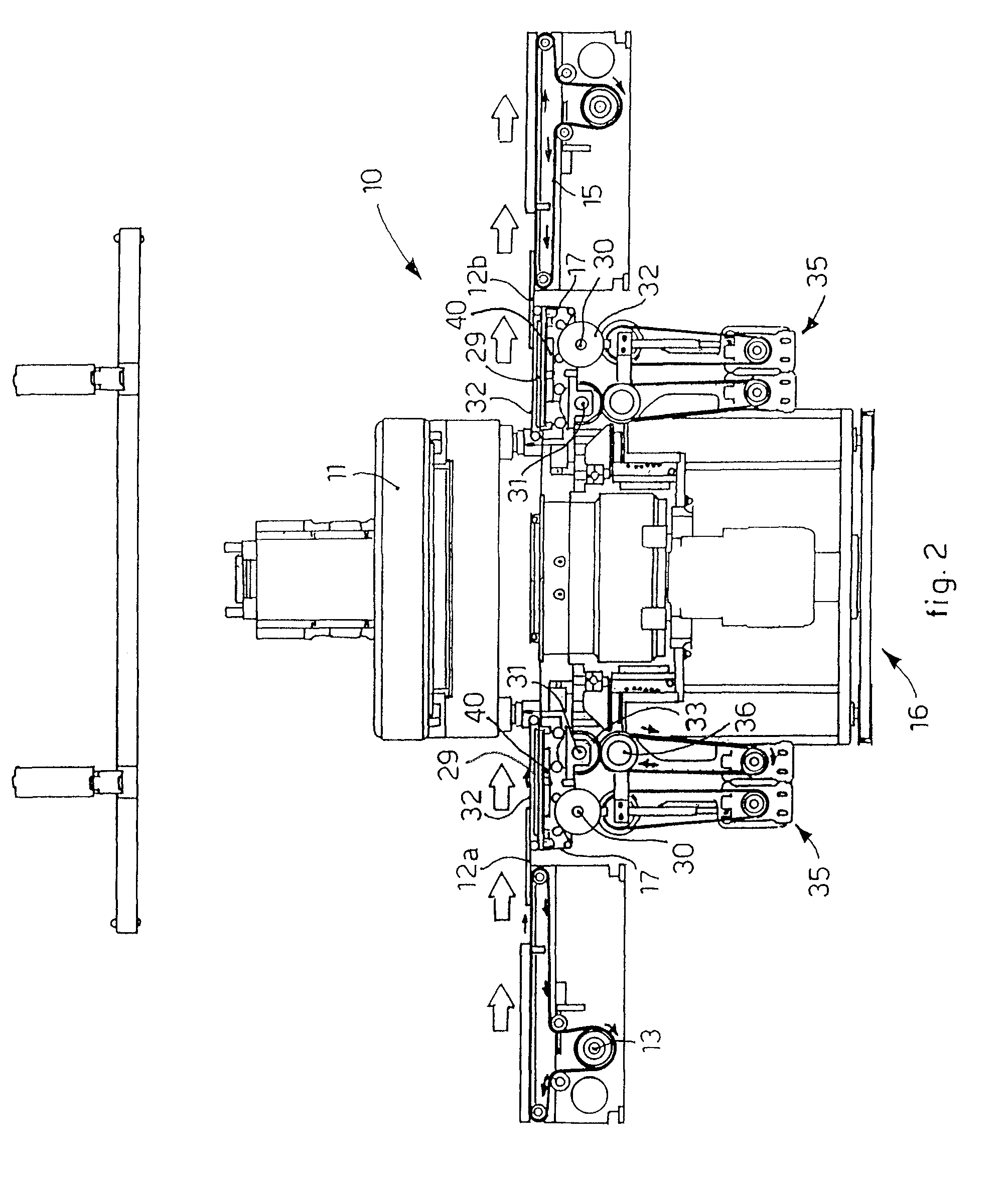 Positioning device to position one or more plates of electronic circuits, in a metal deposition unit