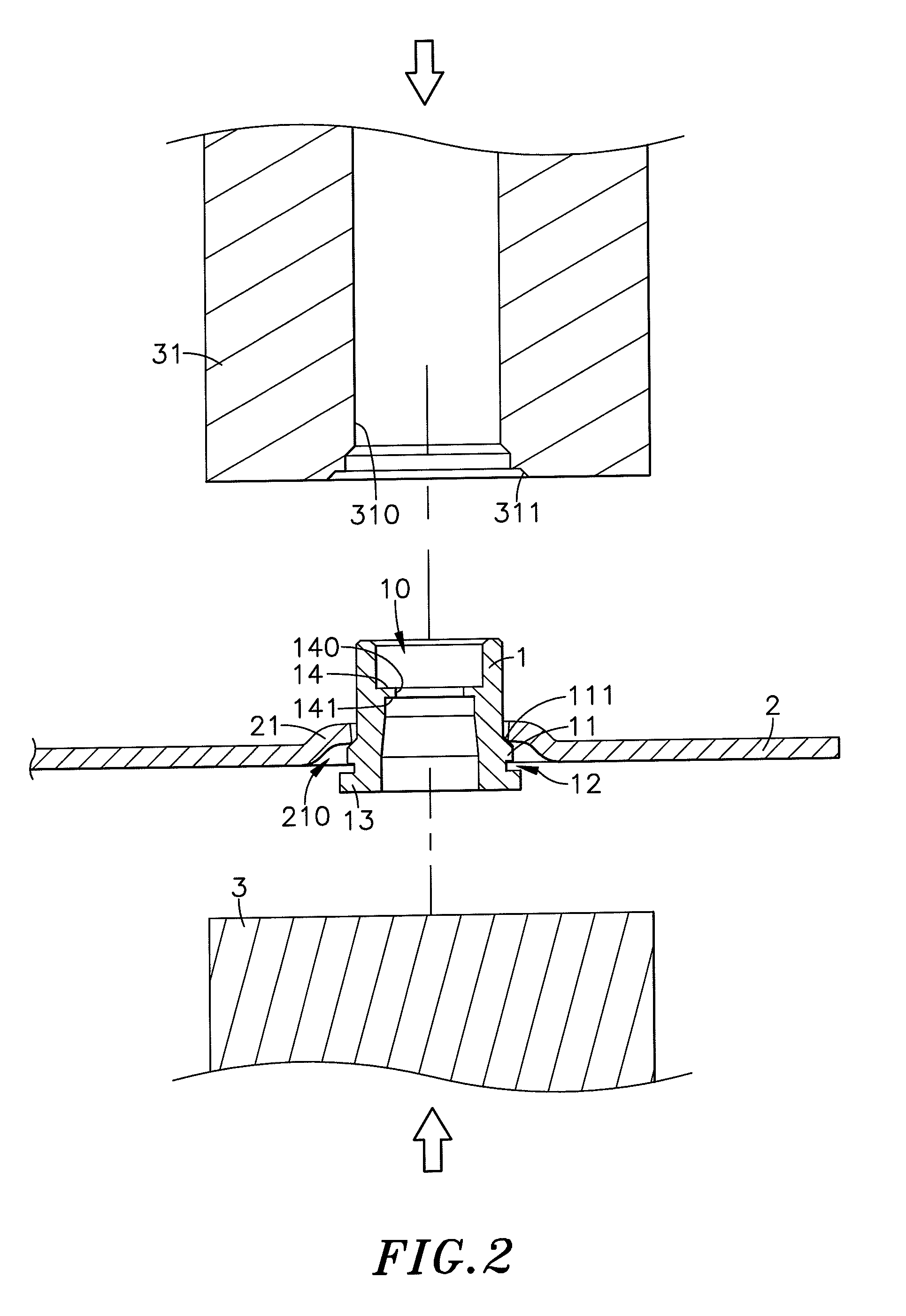 Floating fastener mounting structure and method