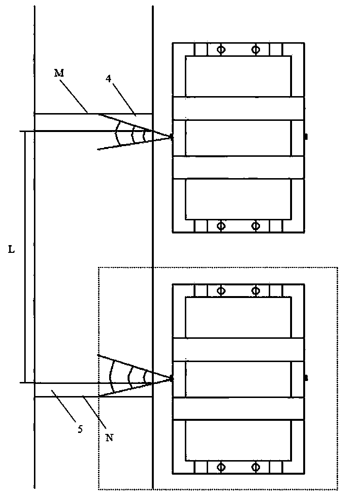 Automatic measurement method for data of stacking machine