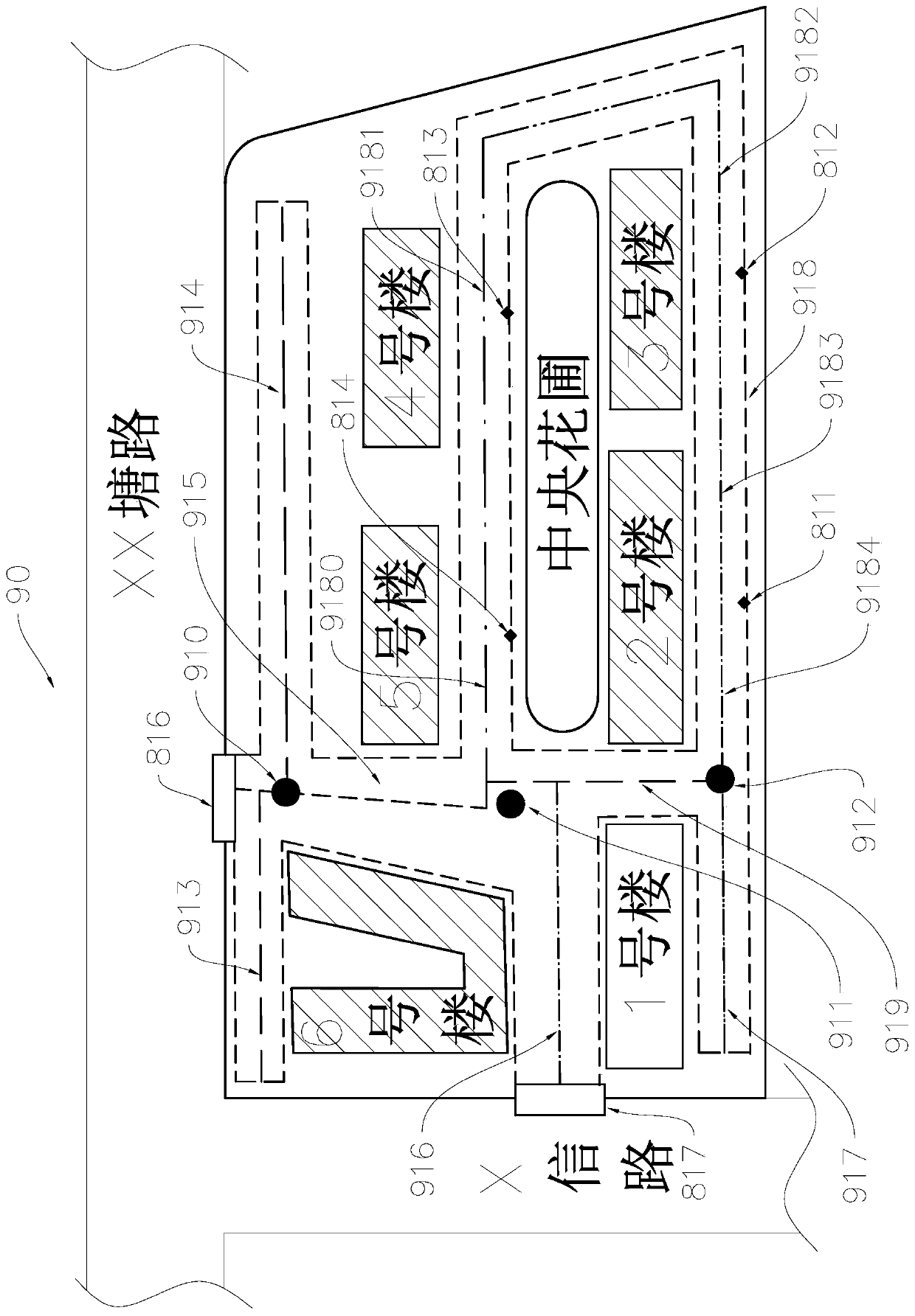 Monitoring method and monitoring device for fire fighting access as well as fire fighting access system