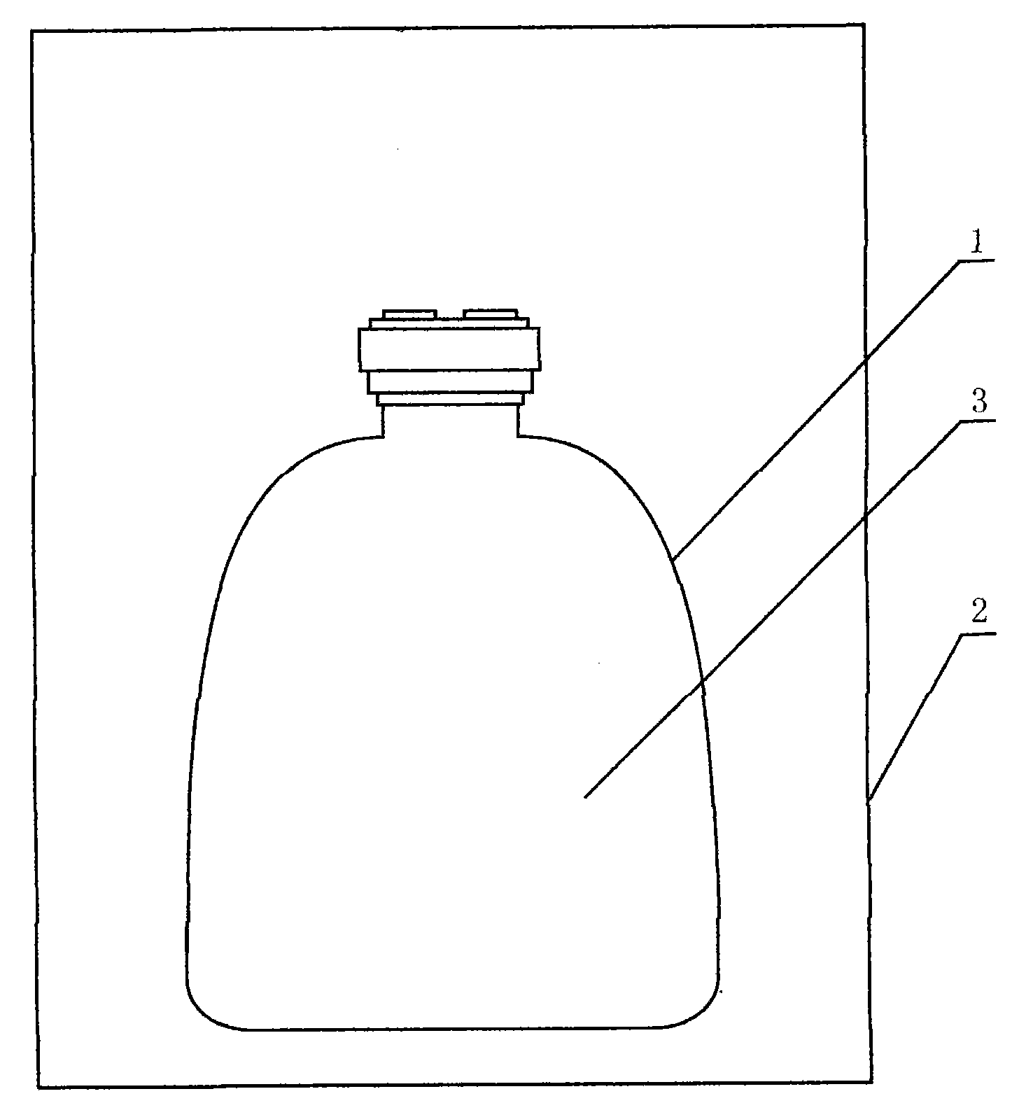 Application of double-layer aseptic vacuum technique in external package of large volume injection