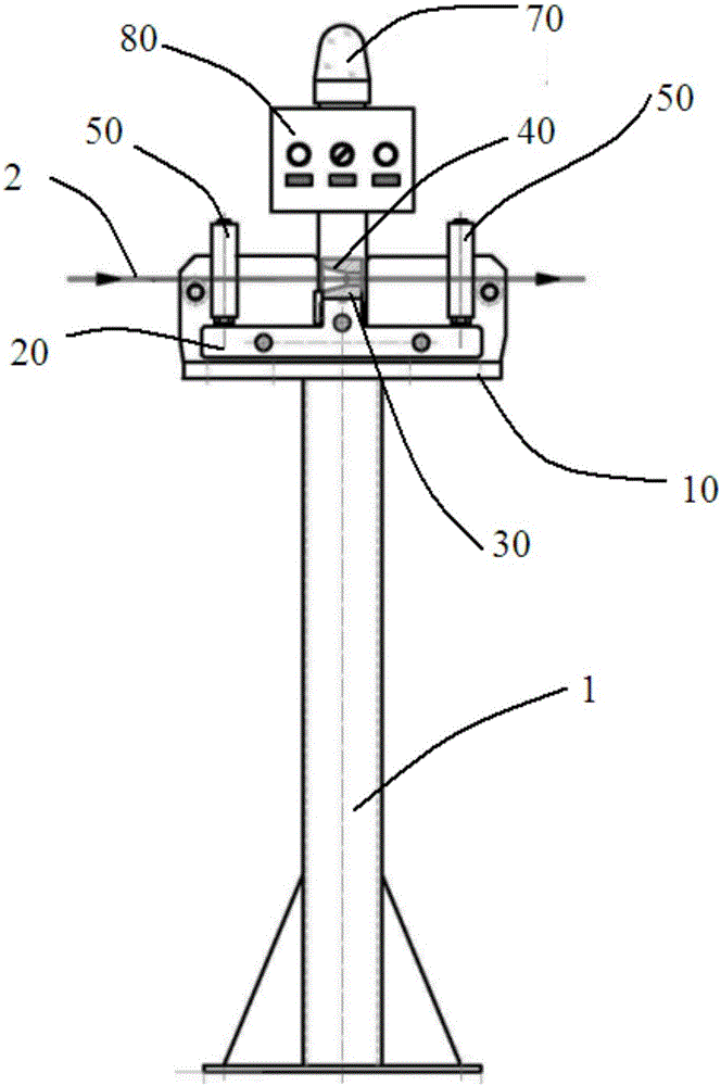 Sheathed line swelling detecting device and method