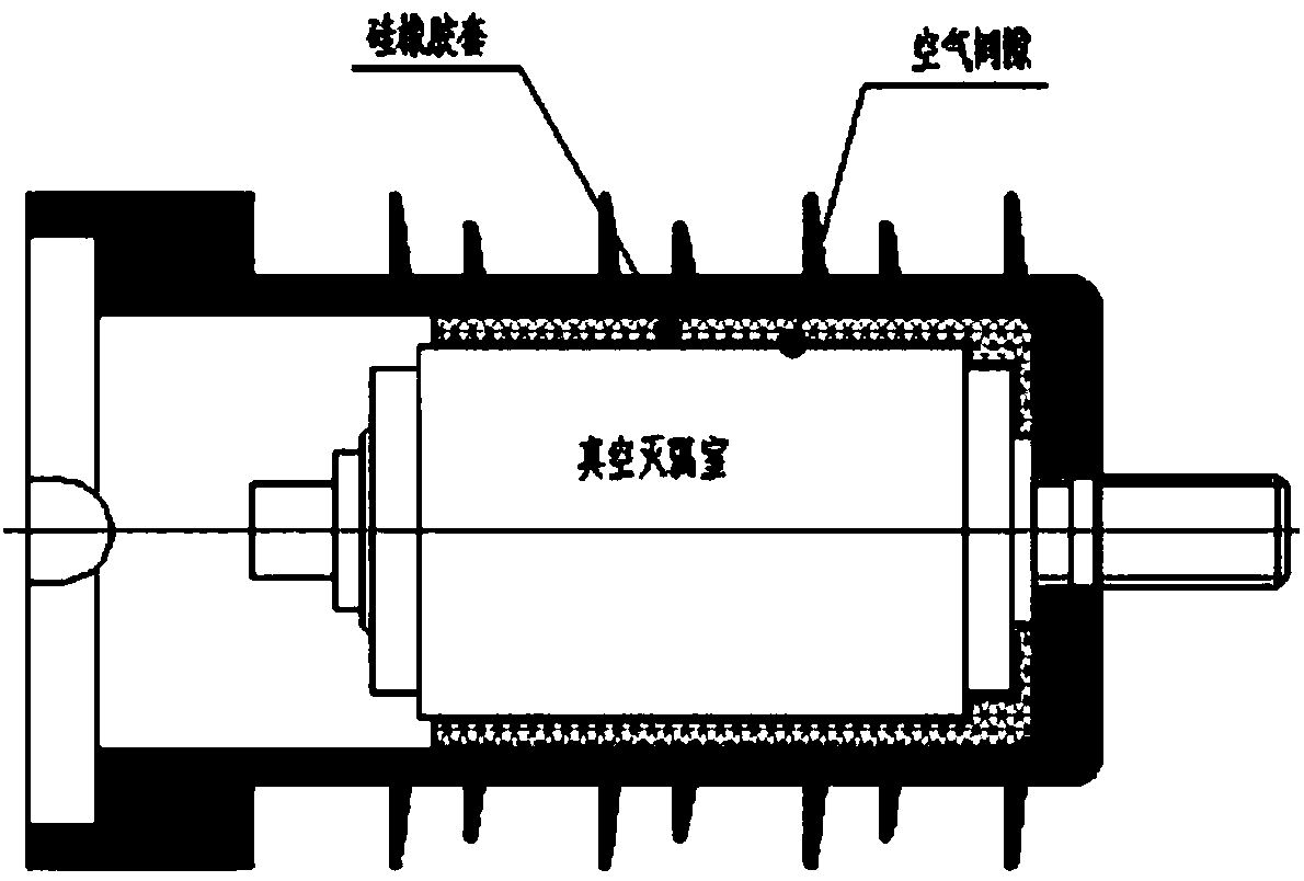 Outdoor non-reignition vacuum circuit breaker with high condensation resistance