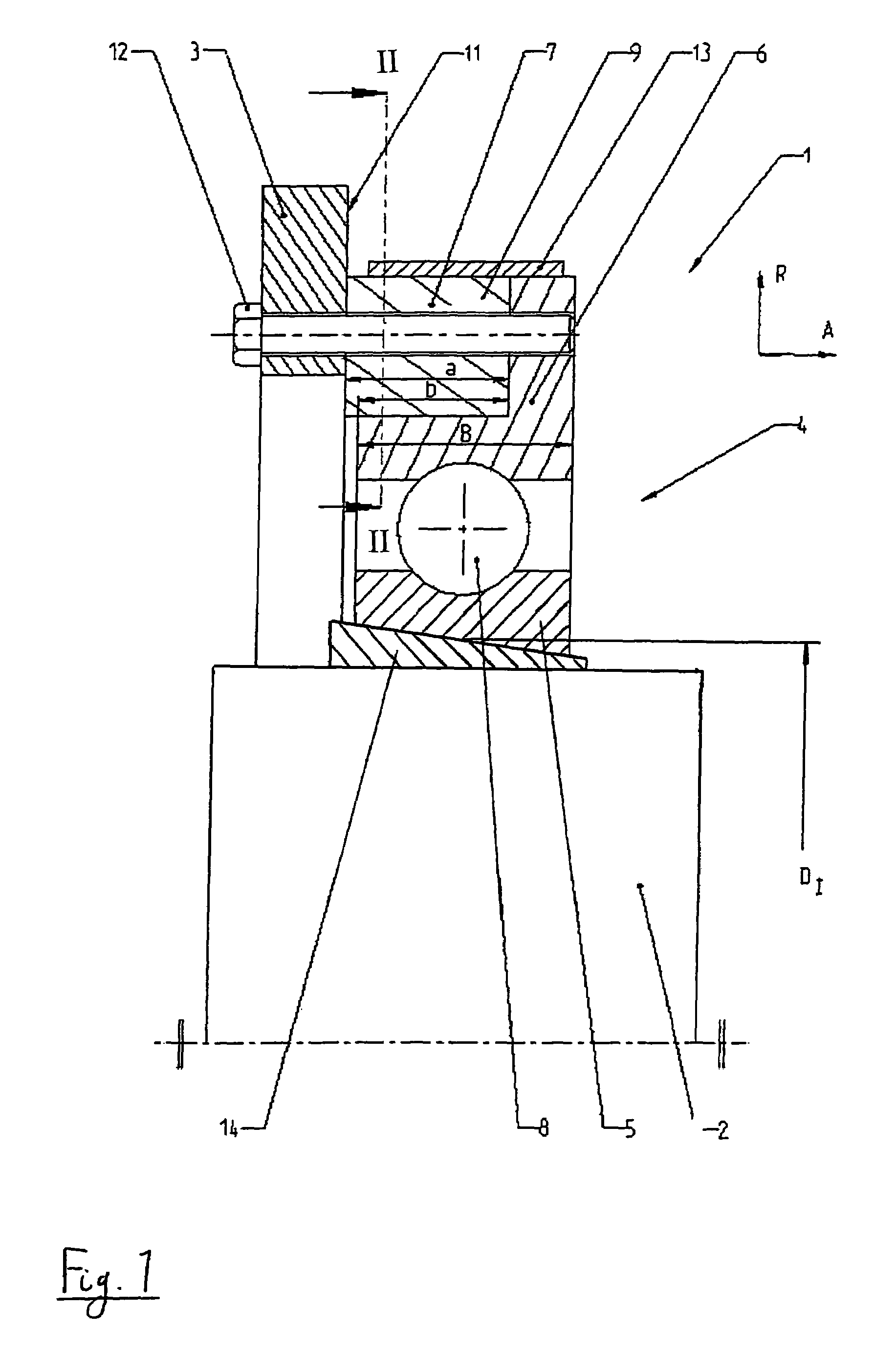 Bearing arrangement for a medical device