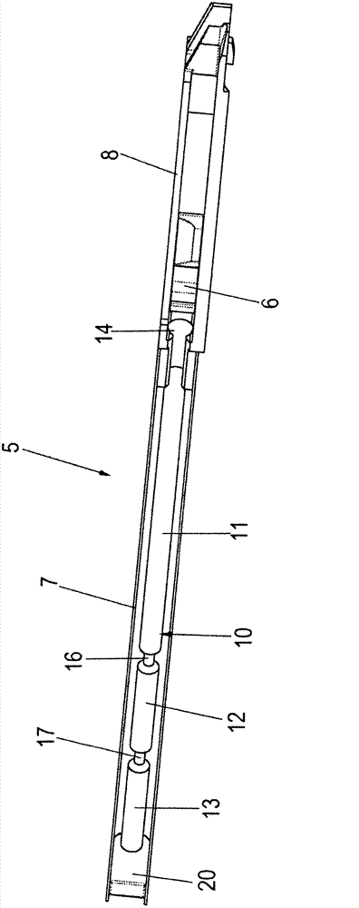 Self-retracting device and drawer slide