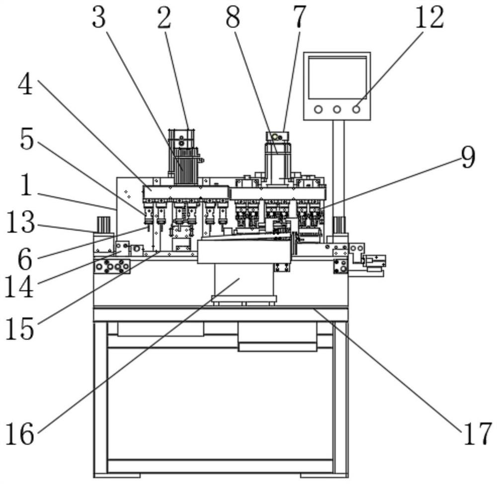 Drilling and screw driving machine for hidden burglar mesh profile