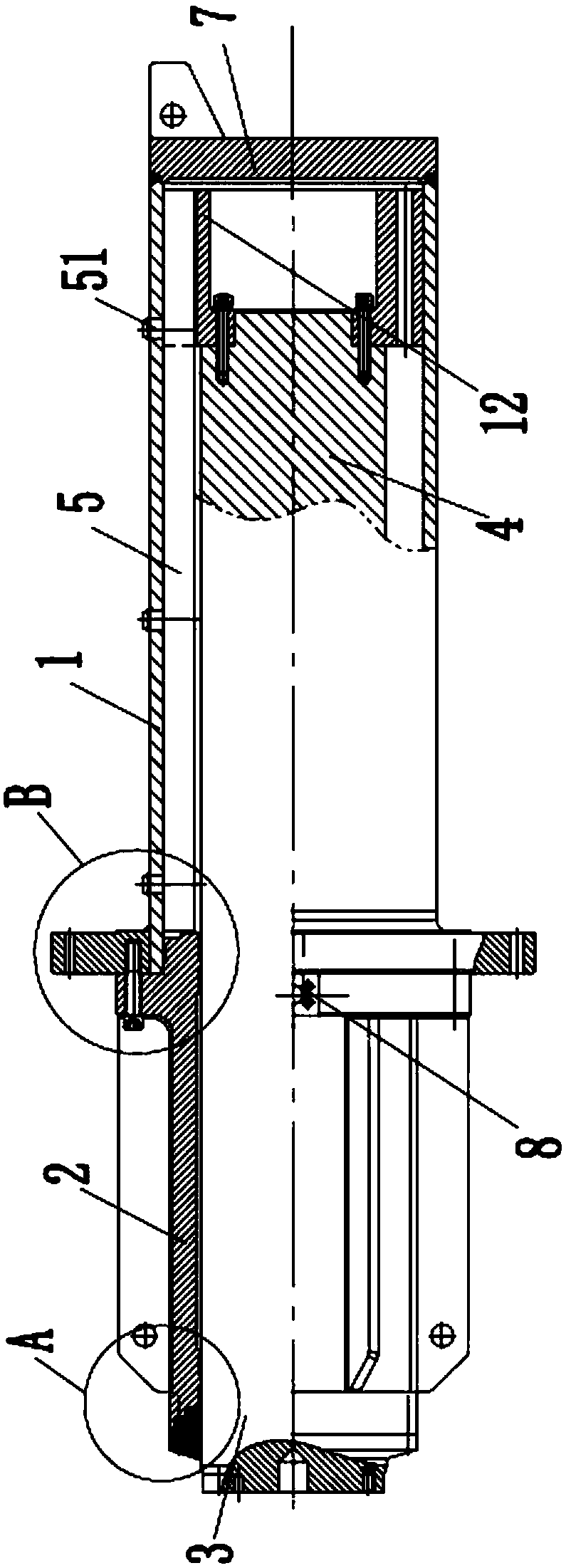 Casting oil cylinder