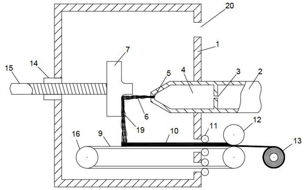 A device for measuring the impact force of tow and airflow during flash spinning