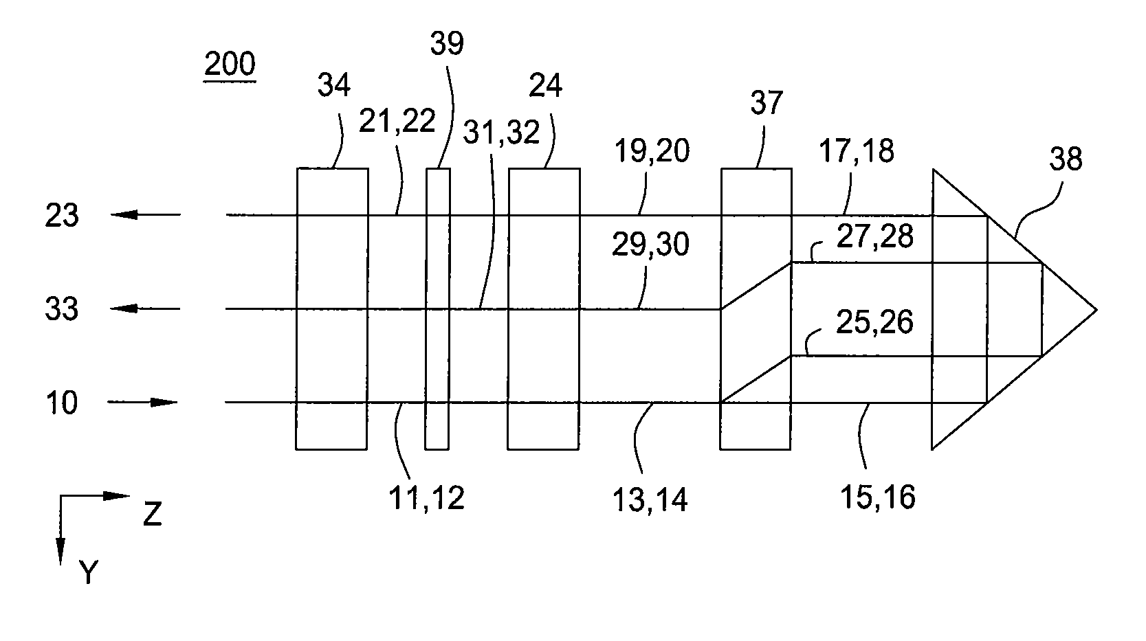 High extinction ratio and low crosstalk compact optical switches