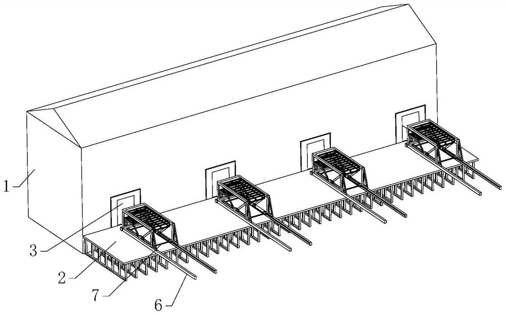 A closed intelligent automatic loading platform suitable for low temperature cold storage