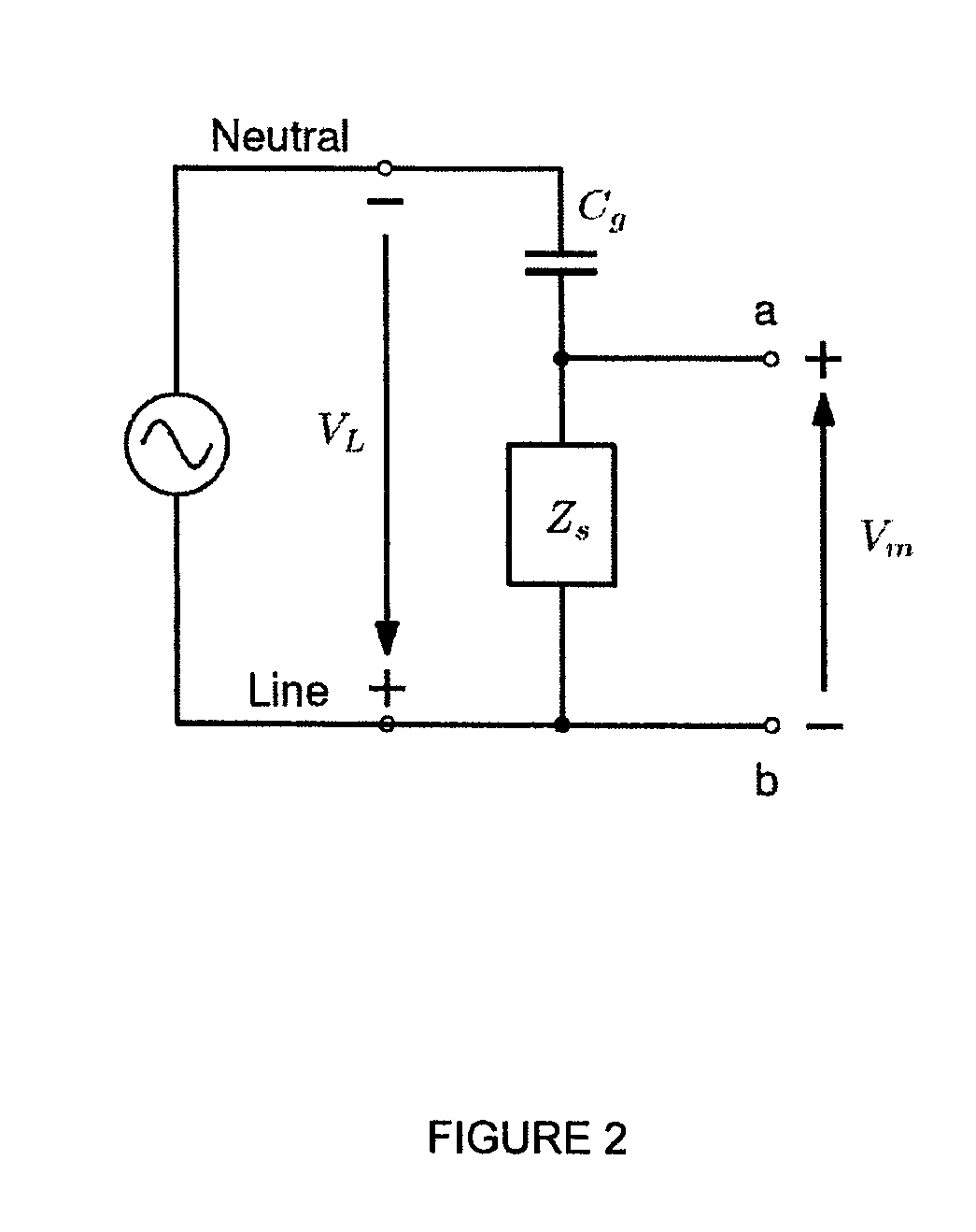 Voltage sensing unit for sensing voltage of high-power lines using a single-contact point and method of use thereof