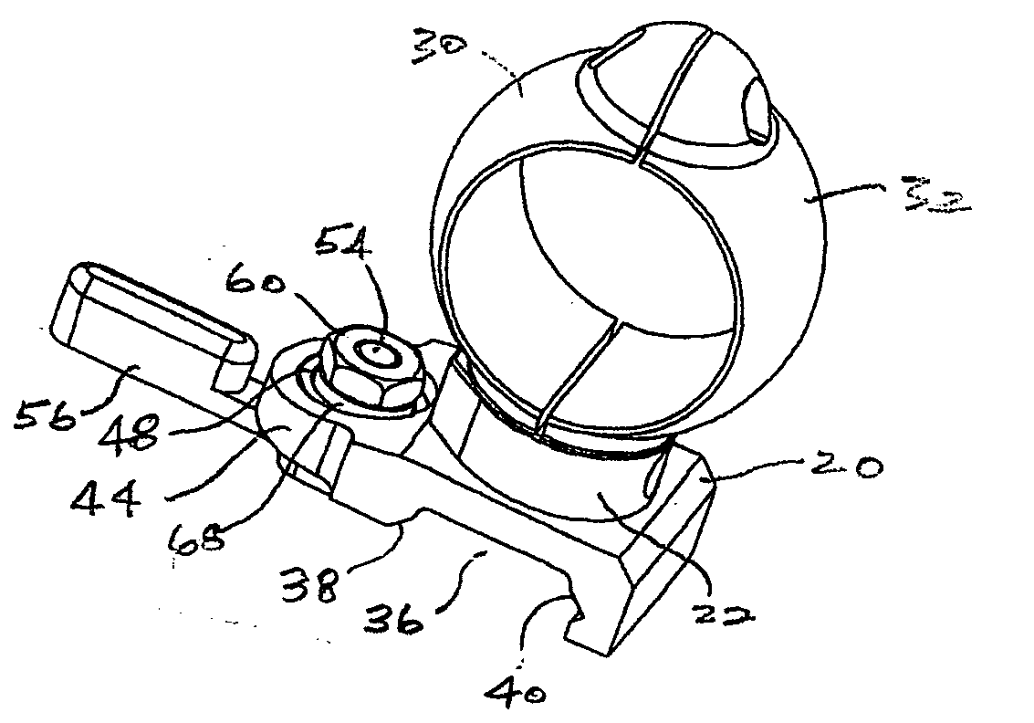 Adjustable throw-lever picatinny rail clamp