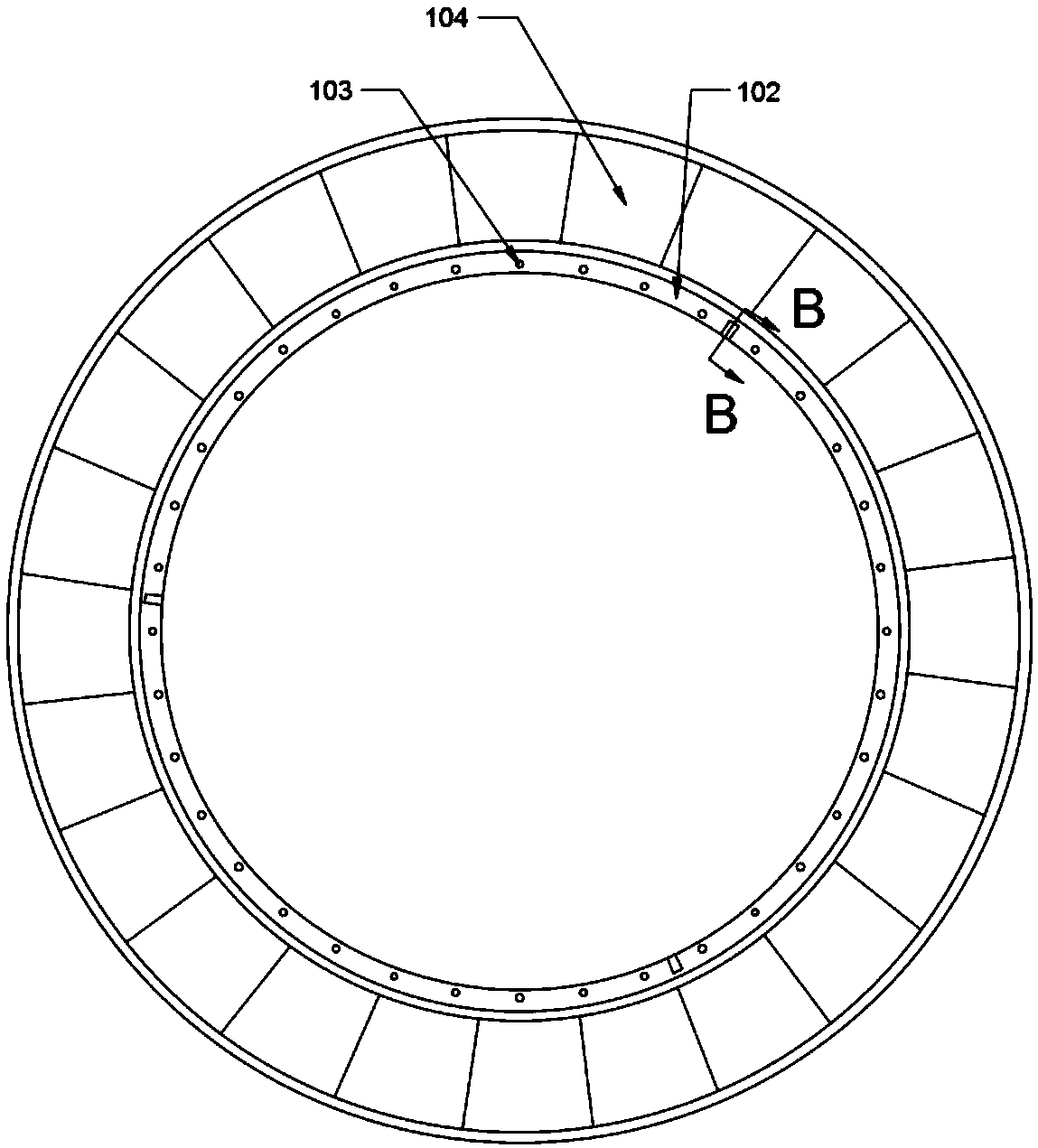 Fish mouth sealing structure between turbine rotor and stator of gas turbine