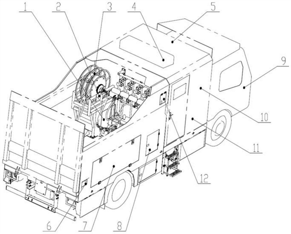 Whole-process auxiliary operation system of soil detection vehicle