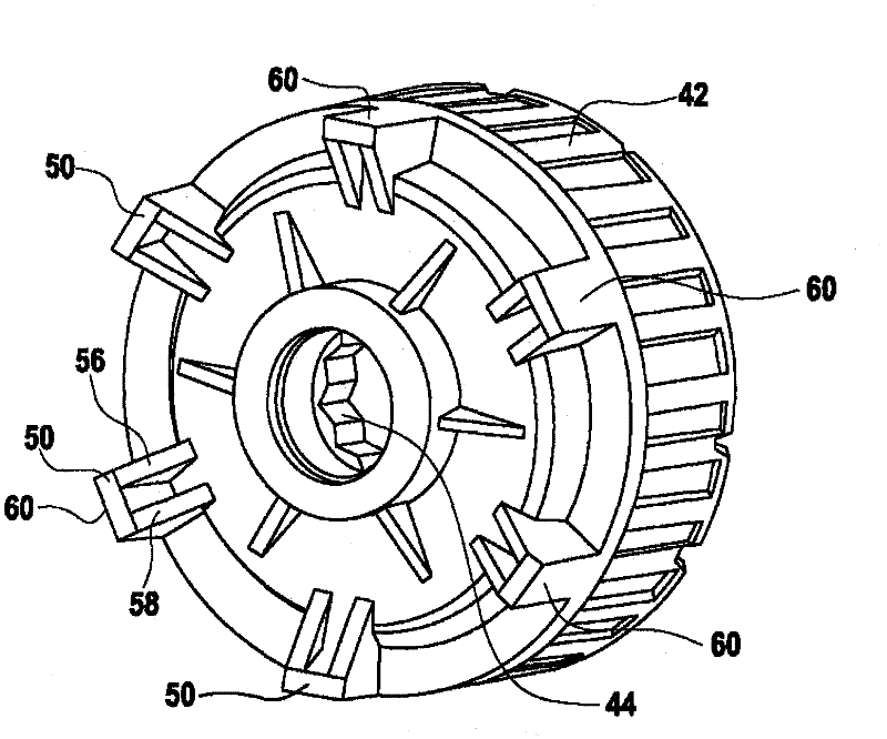 Electrical machine having integrated dampening for transmission component