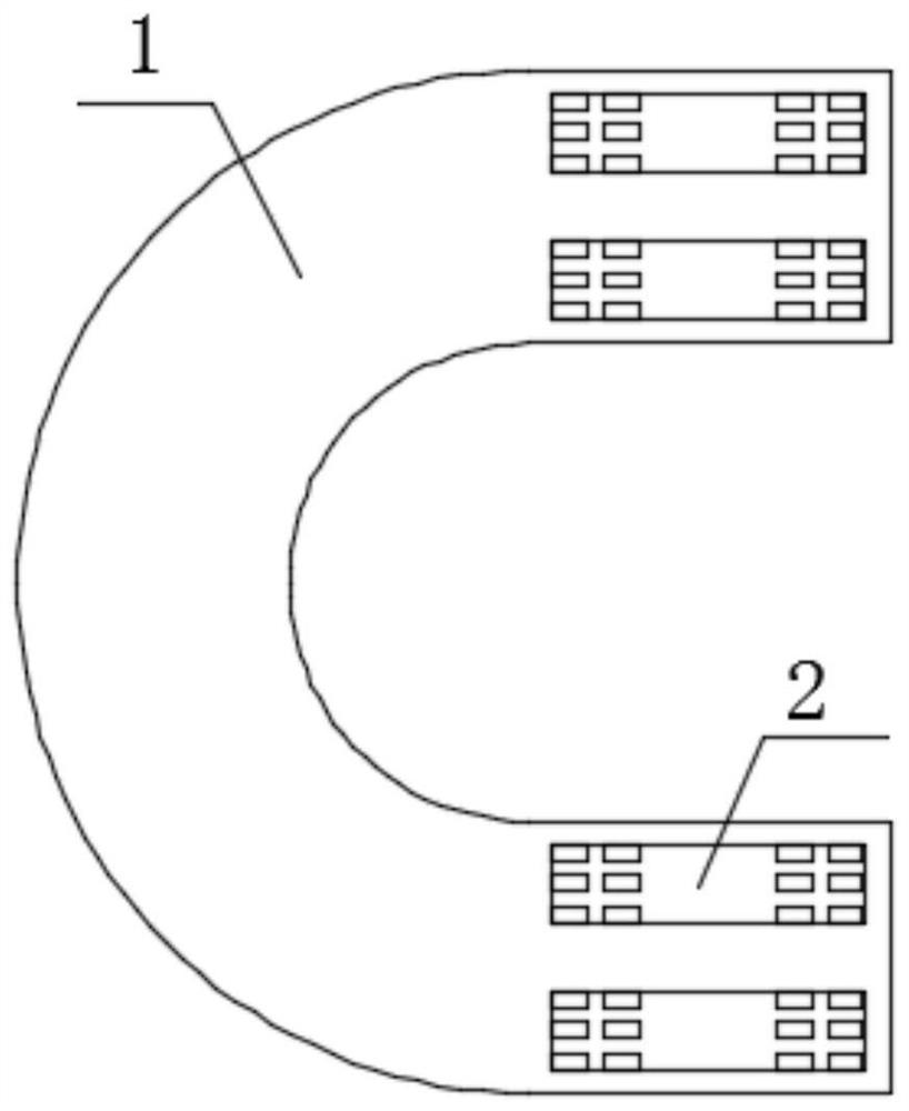 A device and road surface for active speed limit at turning