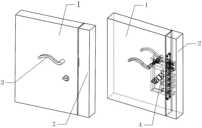 Silent door lock