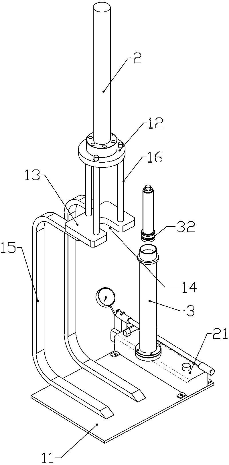 Inner storage constant-pressure preparative column device