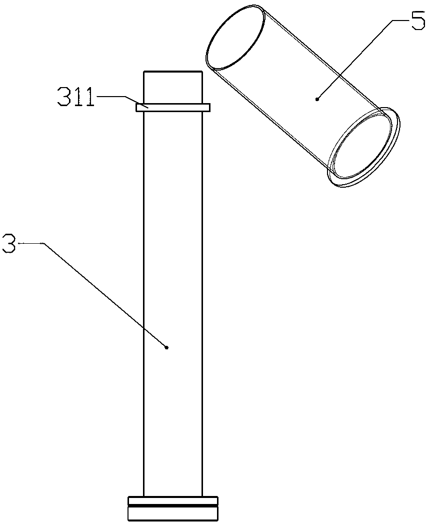 Inner storage constant-pressure preparative column device