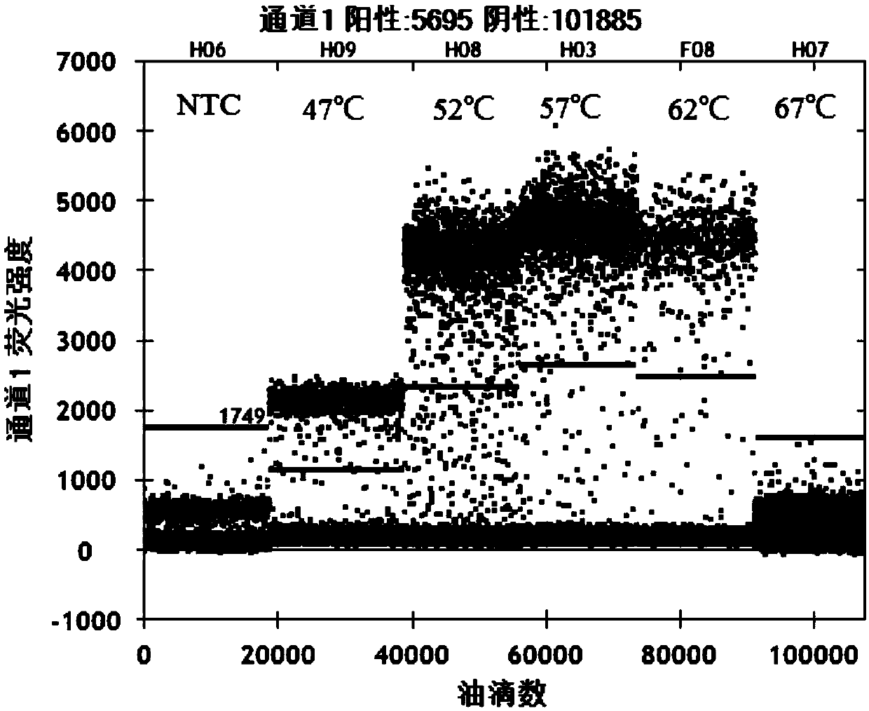 Microdroplet digital PCR (polymerase chain reaction) kit used for quantitatively detecting human cytomegalovirus, and detection method