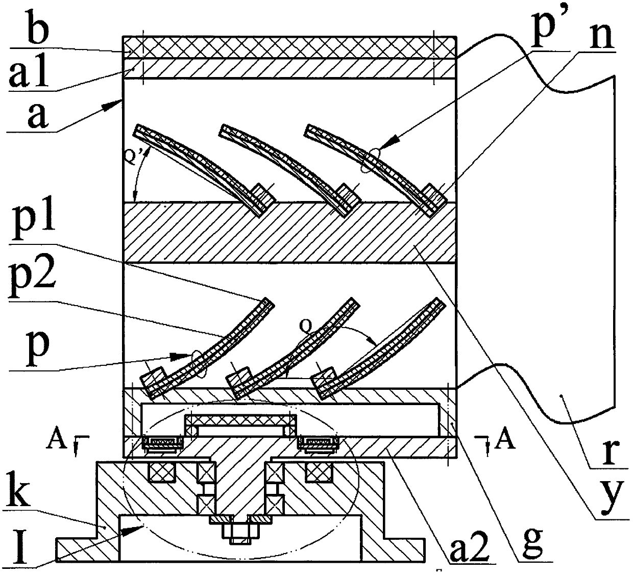 Piezoelectric wind direction wind speed measurement device