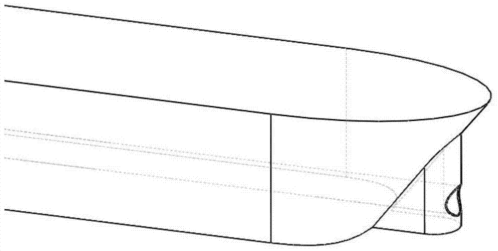 A combined drag reduction structure for vertical bow and leading edge drainage for low-speed hypertrophy ships