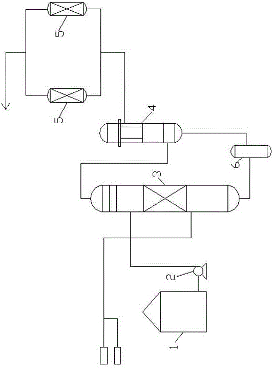 Anthracene oil hydrogenating circulating hydrogen recycling and purifying device