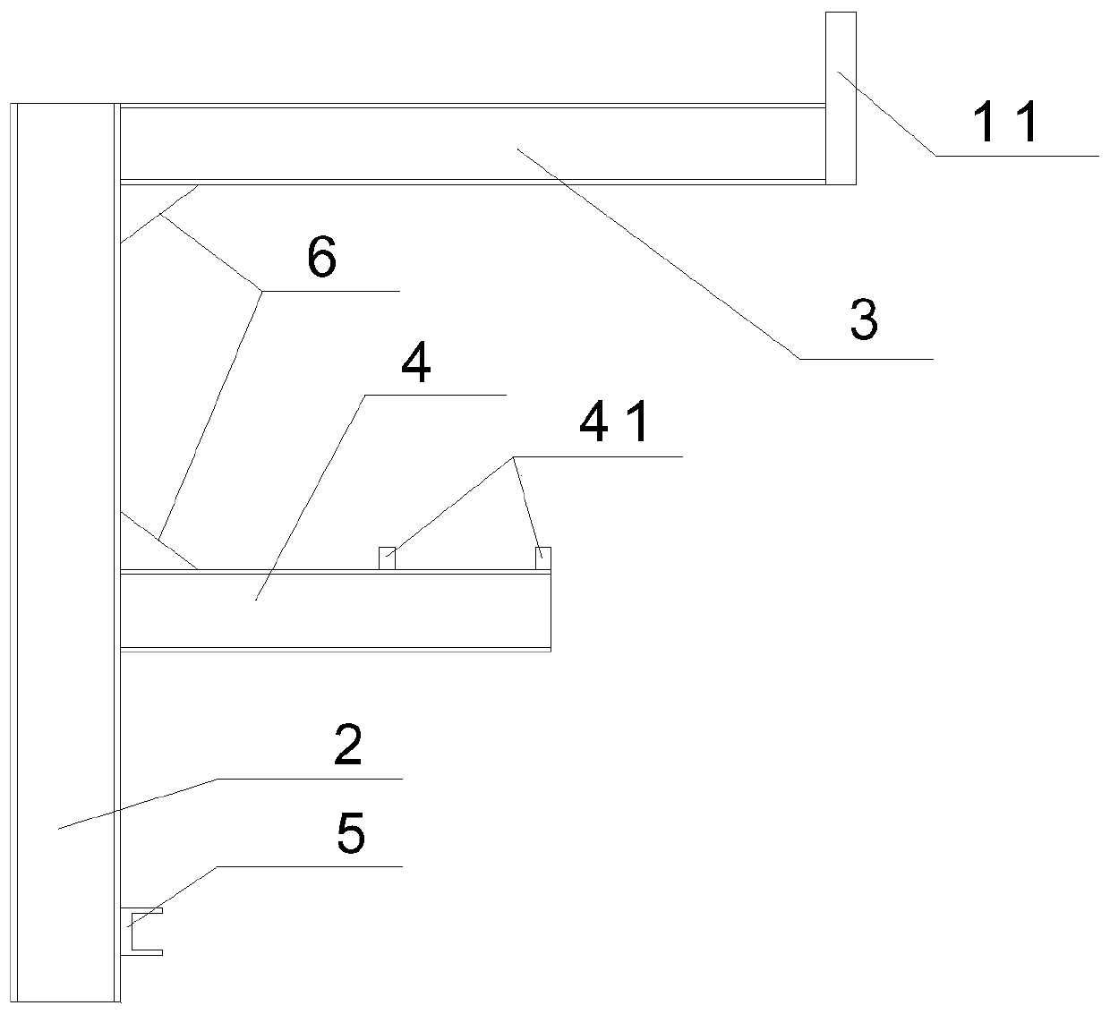 F-shaped standard frame for assembly and disassembly of prefabricated beam formwork and construction method