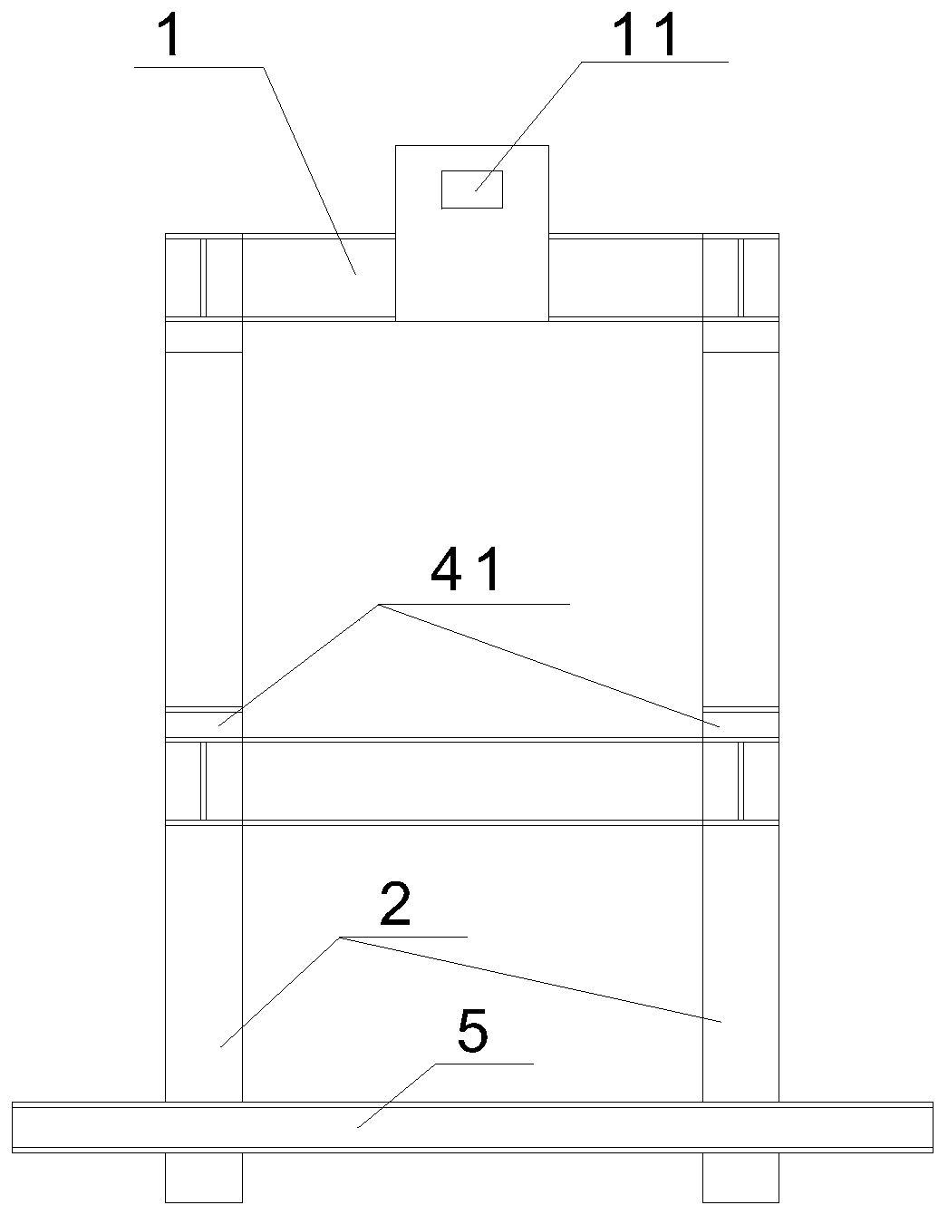 F-shaped standard frame for assembly and disassembly of prefabricated beam formwork and construction method