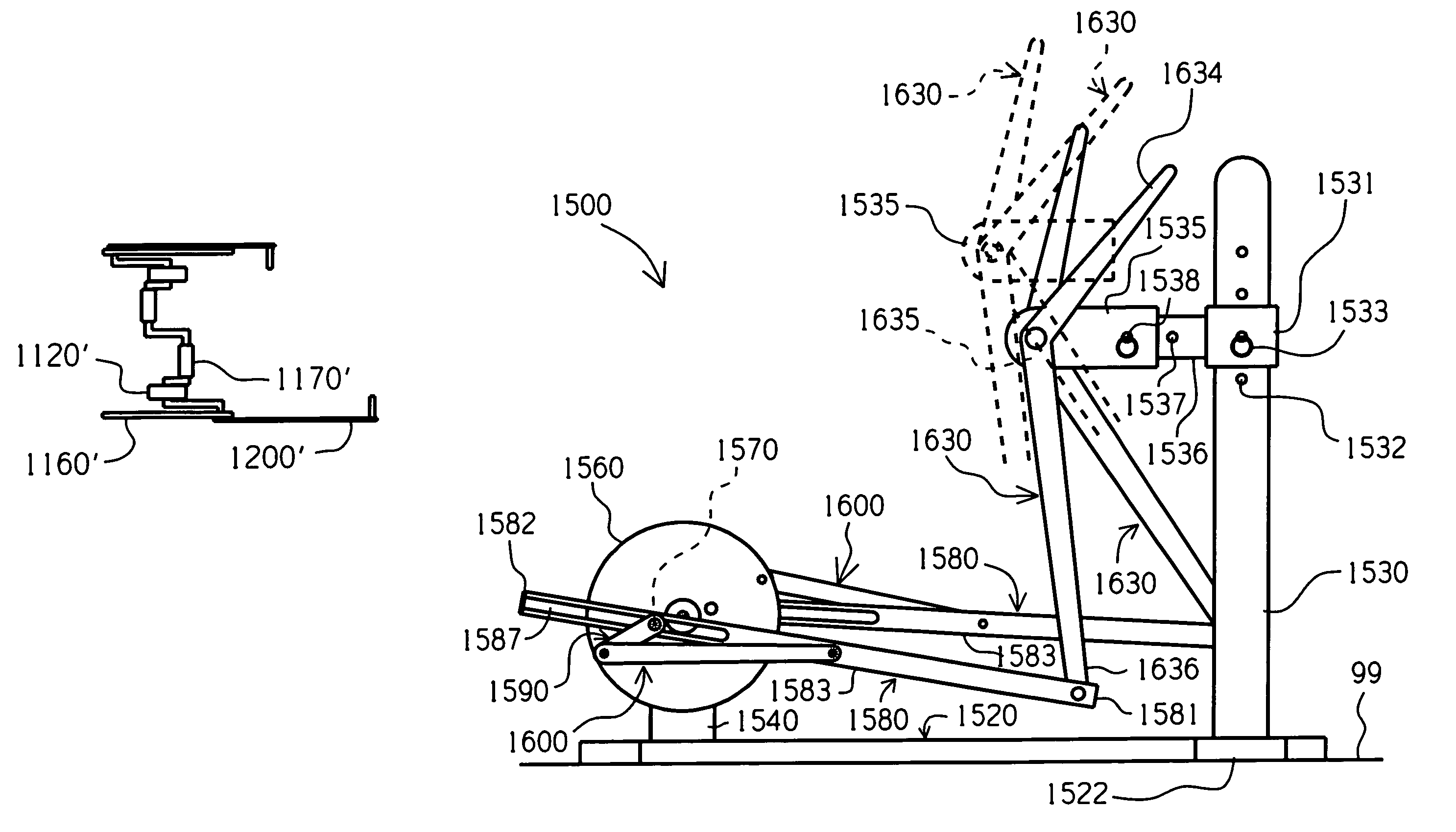 Elliptical exercise methods and apparatus